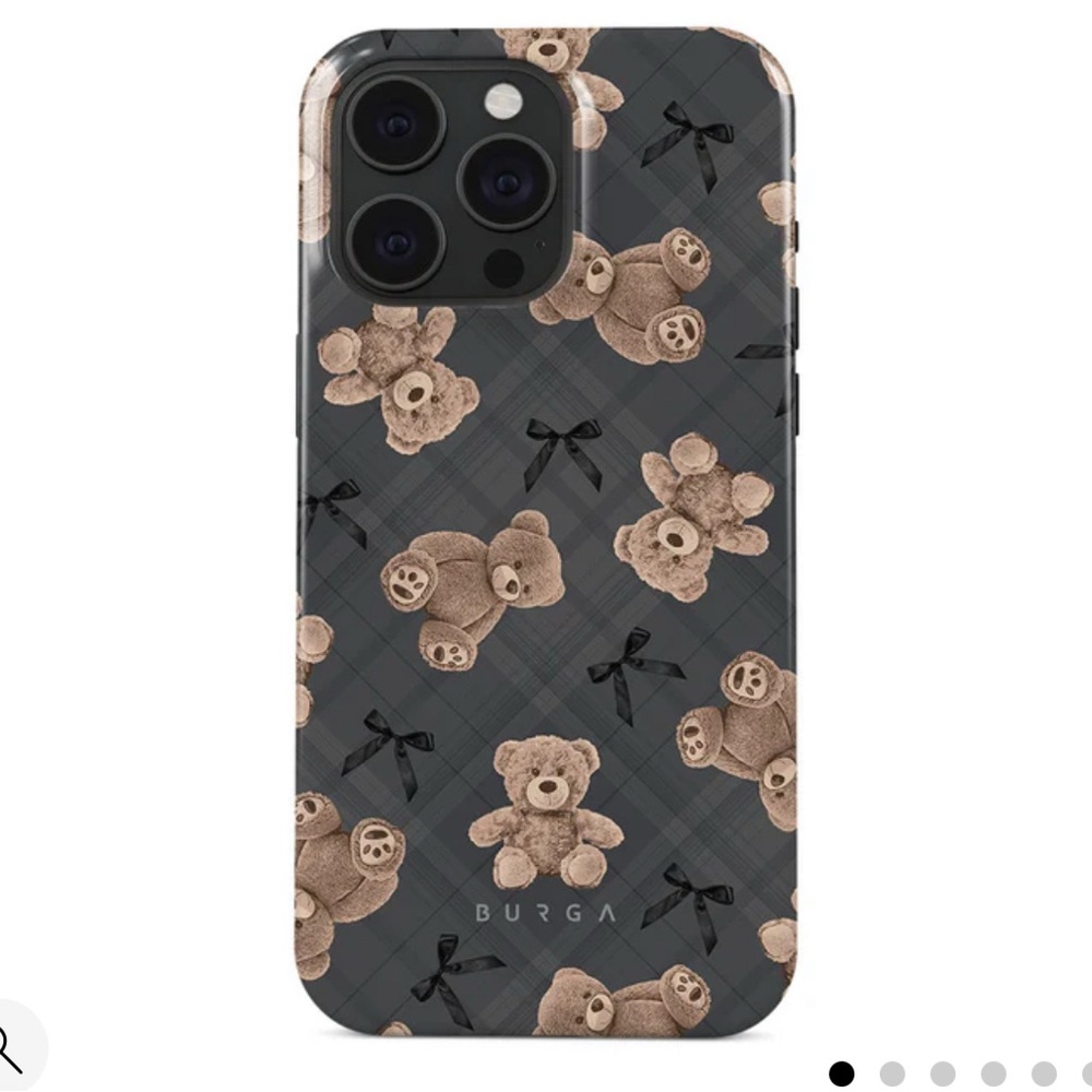 Burga Teddy Bear Phone Case - Gray and Brown